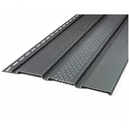 Софит ТН Оптима Графитовый с частичной перфорацией