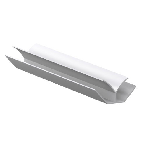 Угол внутренний к панелям ПВХ "Европрофиль" Белый (3 м.)