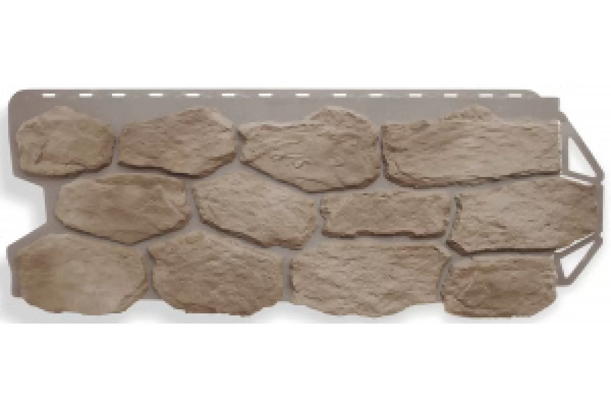 Фасадные панели Панель бутовый камень (нормандский). 1,13 х 0,47м