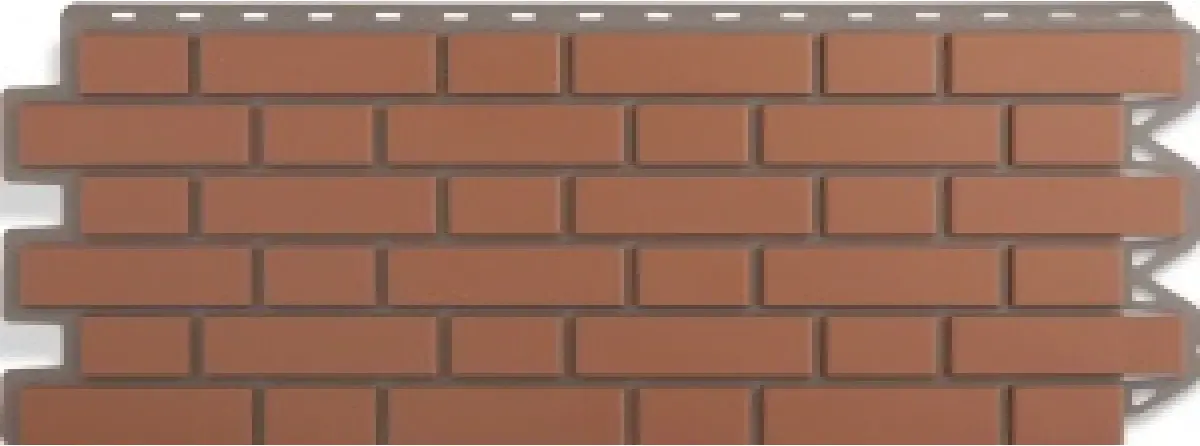 Фасадные панели Панель кирпич клинкерный (красный), 1,22 х 0,44м