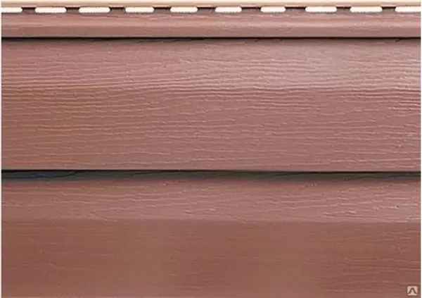 Сайдинг Альта-профиль двухпереломный акриловый Blockhouse Красно-коричневый