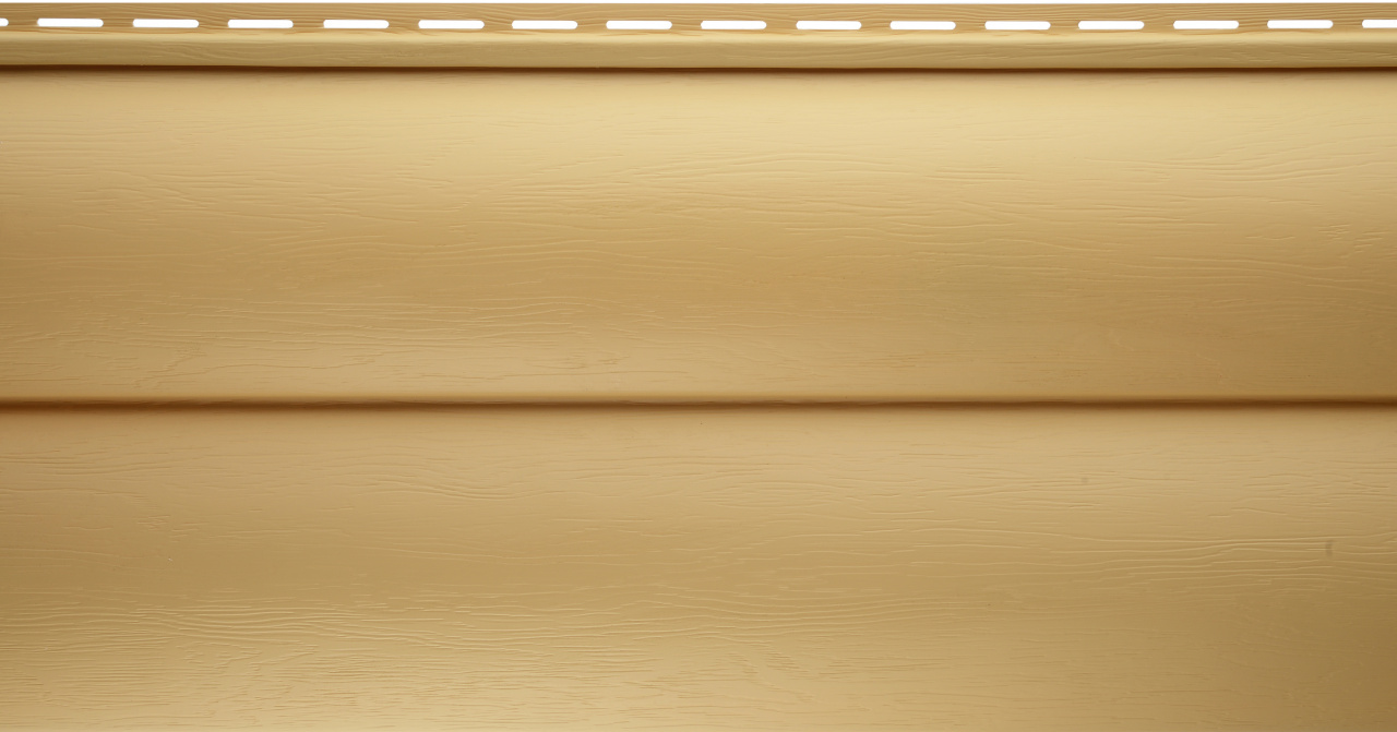 Сайдинг Альта-профиль двухпереломный виниловый Blockhouse Золотистый